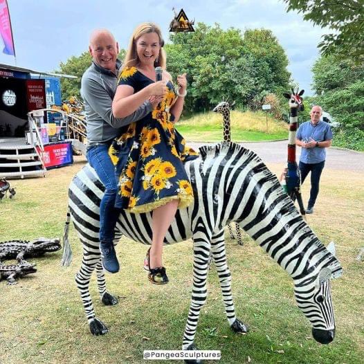 It's important to have some frivolity on a bank holiday weekend. Therefore, if anyone wants to know what i did over the weekend, i mostly sat on a zebra* - in my dreams. *(at Pangea Metal Sculptures)