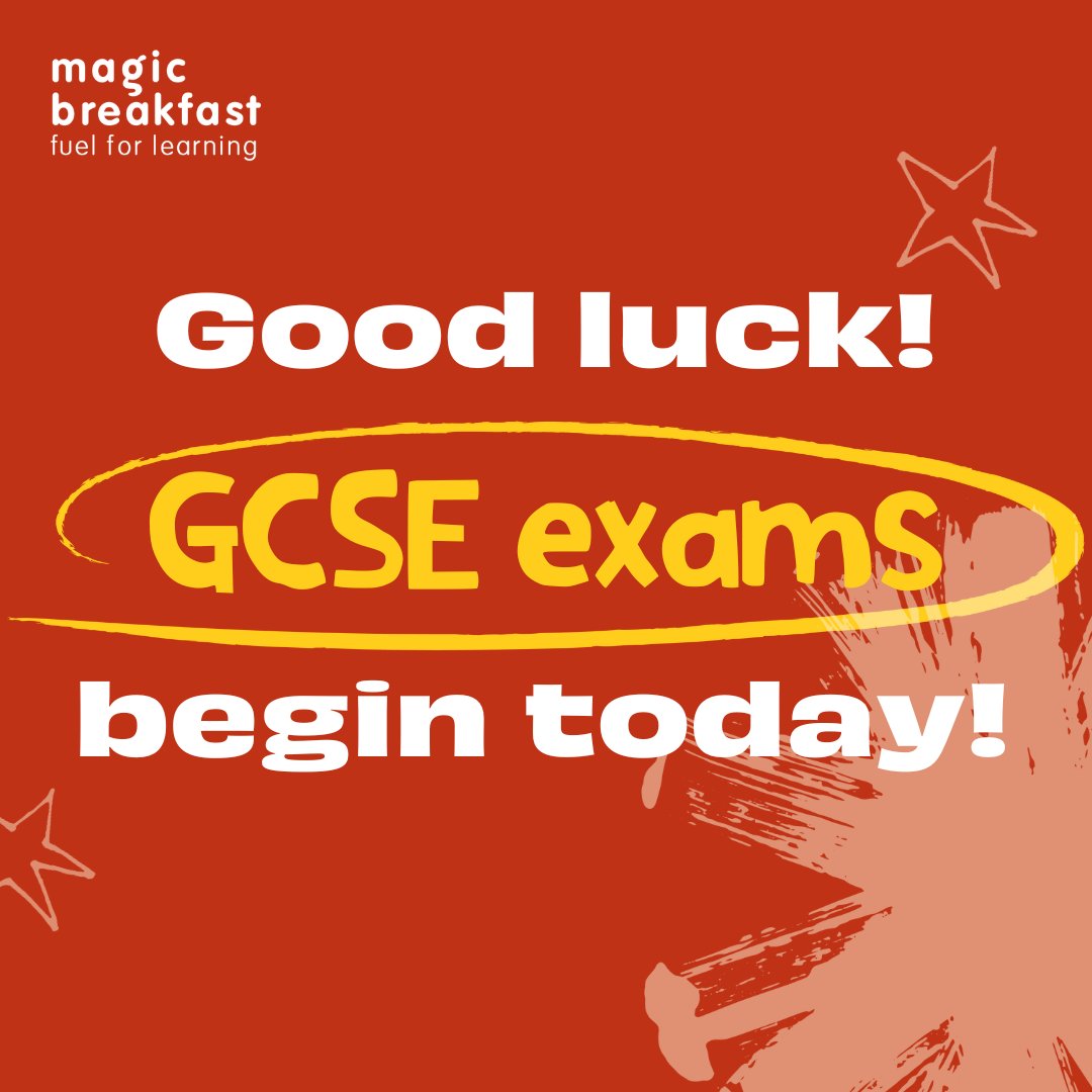 To anyone who is starting their #GCSE exams today, we're sending a lot of good luck! 🍀 We know how hard you have worked to get to this moment 💪 You're going to smash it!