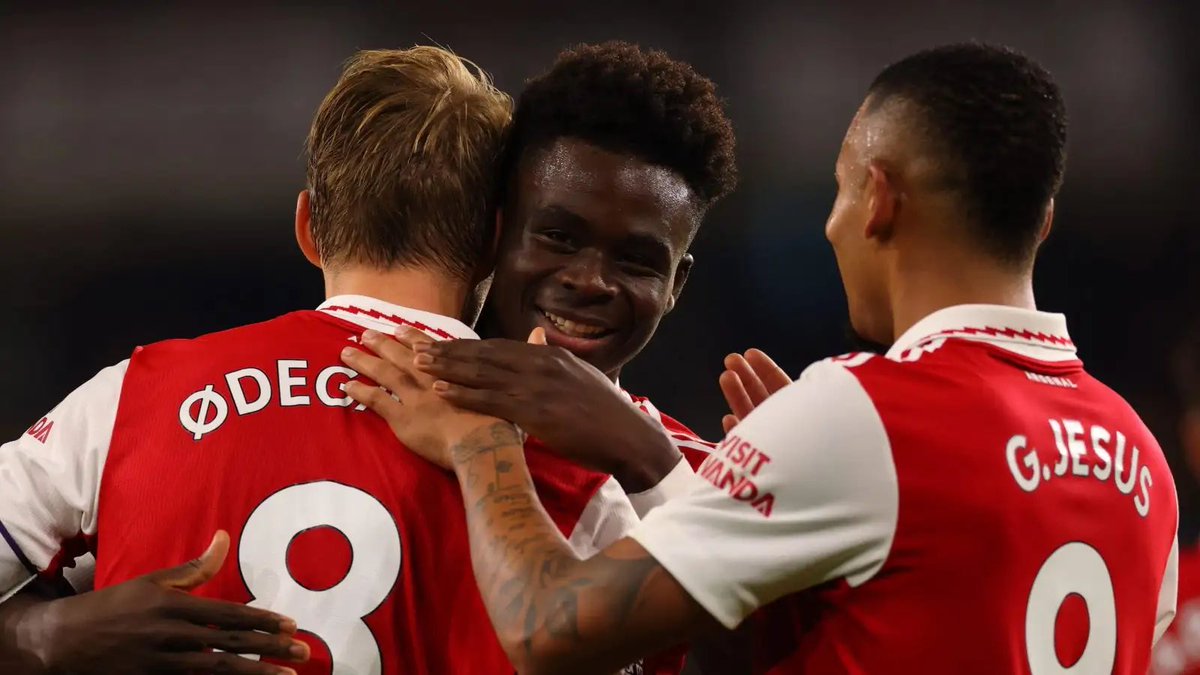 🗣️Bukayo Saka when asked if #Arsenal are getting frustrated that the Premier League title race is in Man City's hands: 'You can see it in two ways. You can either view it as frustrating or as a beautiful challenge. Everybody knows City are one of the best teams in the world, they…