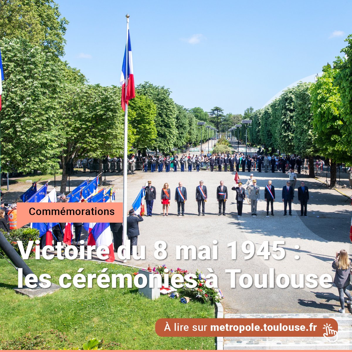 À l’occasion du 79e anniversaire de la Victoire du 8 mai 1945, retrouvez les dates et horaires des cérémonies dans les quartiers de Toulouse afin de commémorer la fin de la Seconde Guerre mondiale. 🔗 bit.ly/8Mai45Toulouse