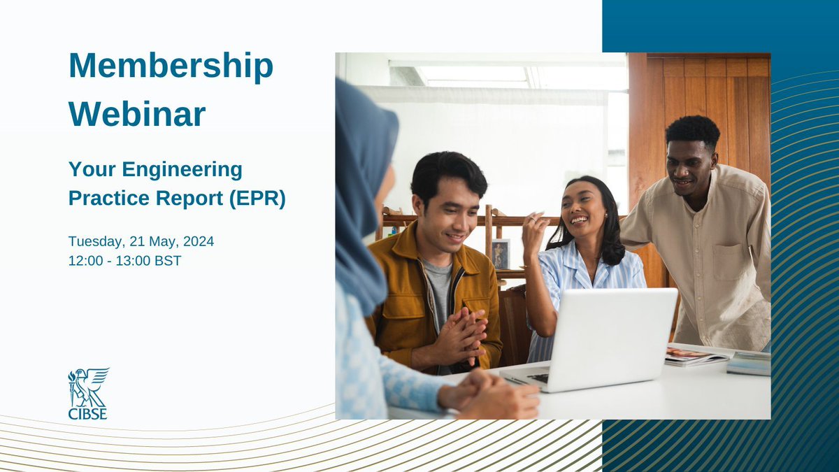 Have you started your application to achieve professional registration with CIBSE? Join our membership webinar for extra tips and support with your Engineering Practice Report (EPR). Book now buff.ly/44af9oc