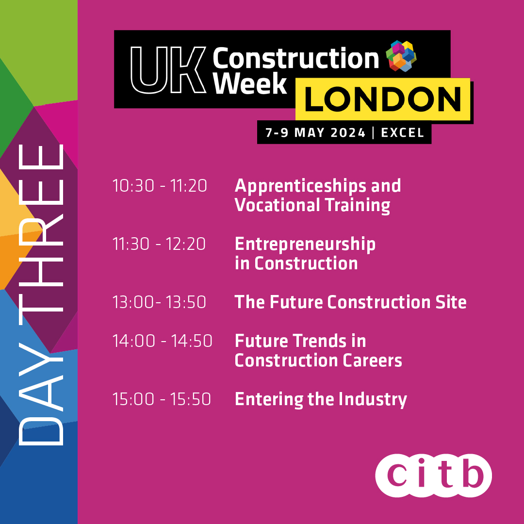 UK Construction Week 2024 in London is underway! 🙌 This year's event sees the launch of the Skills and Training Hub – it offers support with careers and skills development within the industry. Don’t miss out, you can still register for free tickets 🔗 lnkd.in/eGtHteqK