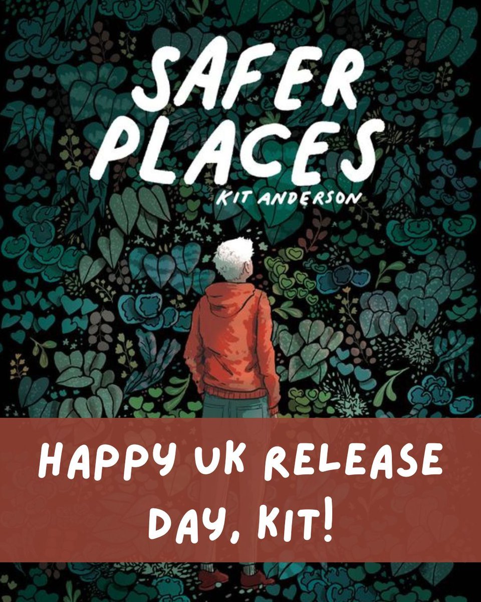 Safer Places by @igotkittypryde is out in the UK today! Head on down to your local comic shop, make sure they're stocking Kit's gorgeous short story collection! Treat yourself! Also available here: buff.ly/3IdCScP