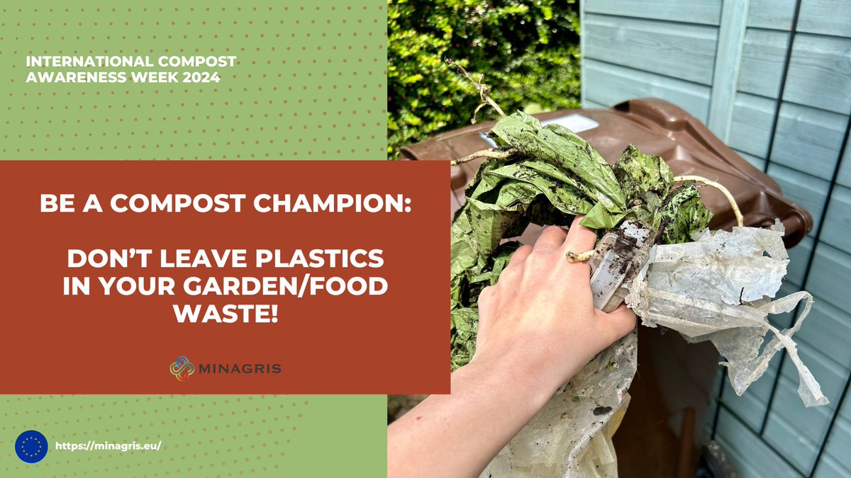 It's International Compost Awareness week! #ICAW24 We have found that many farmers avoid applying compost despite its huge benefits for soil/carbon sequestration🪱 Why?! Because of plastic debris, which gets into municipal compost when we leave plastic in our food/green waste.