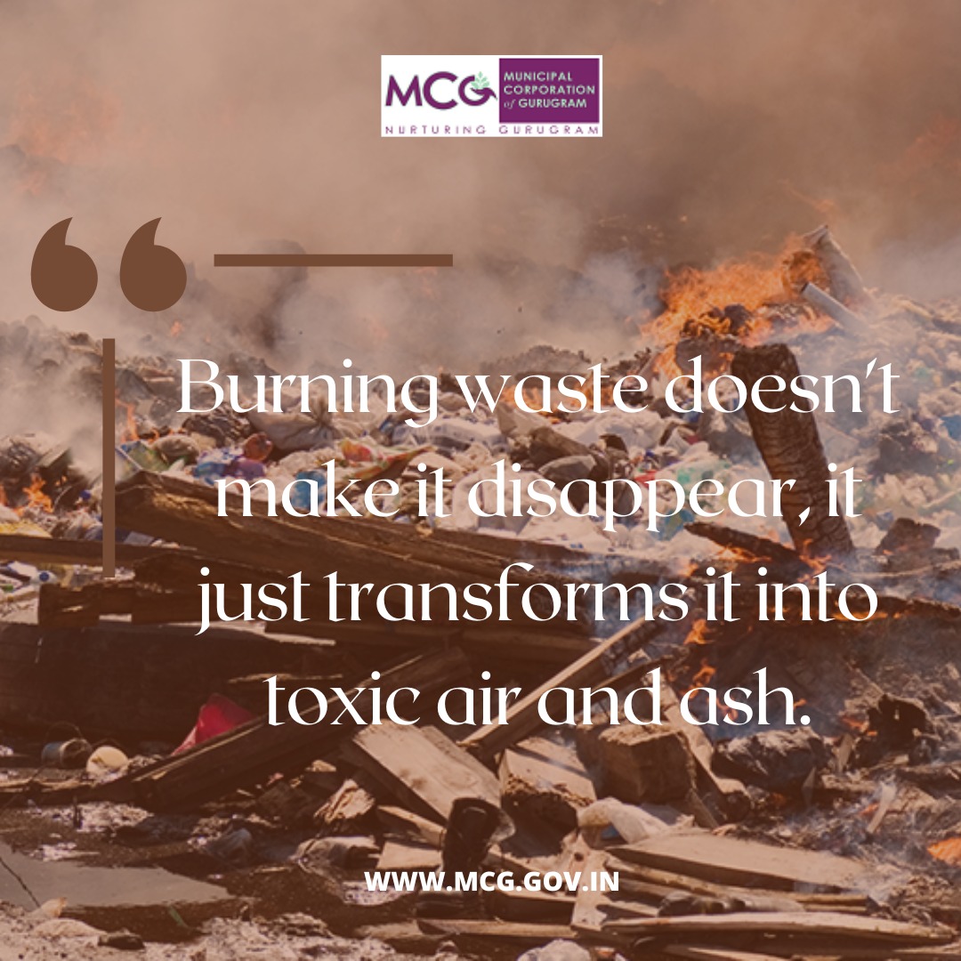 Let's talk about waste disposal! Remember, burning waste doesn't make it magically disappear . Instead, it transforms into toxic air and ash, harming our environment and health. #StopBurningWaste #sustainableliving #environmentalawareness #gogreen