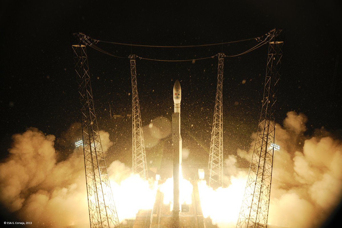 #OTD 7 May 2013, launch of #ESA's #ProbaV satellite 🛰️ on @vega_sts VV02 🚀 from @EuropeSpacePort in Kourou to map land cover & vegetation growth 🔗 esa.int/Applications/O…