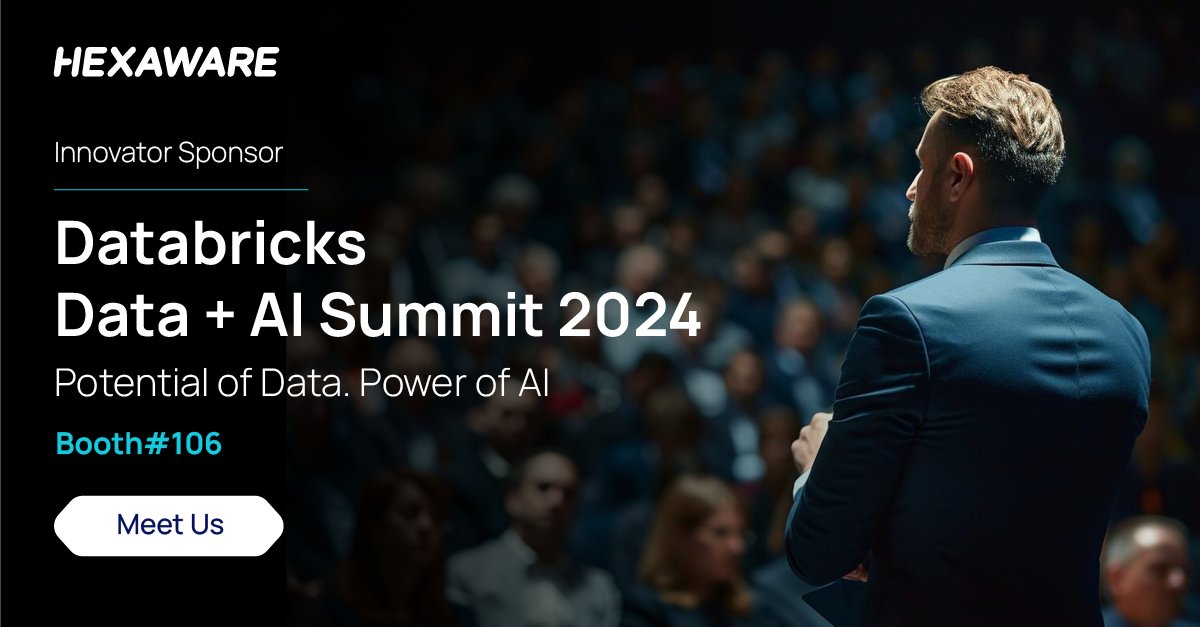 Step into the world of #AI leadership! At #Databricks' Data + AI Summit 2024, join 20,000 visionaries as they share their expertise. Rediscover impact at booth #106! bit.ly/3JQuW25 #DatabricksSummit2024 #Data #GenAI