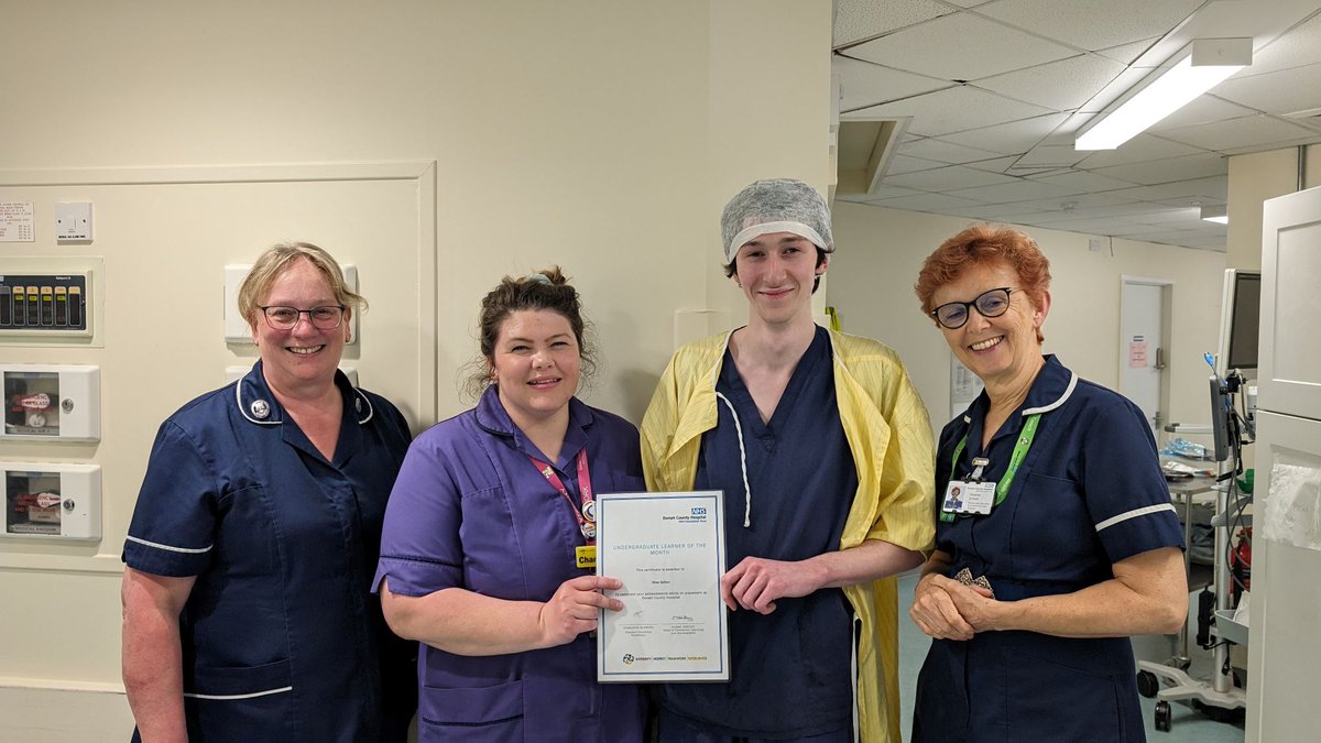Congratulations to Oliver Brufton, Second Year ODP student from Bournemouth University, who is this month's Undergraduate Learner of the Month. 🎉 Oliver was nominated by Marie Monteith for his commitment to supporting the team and excellent patient care. Well done Oliver! 👏