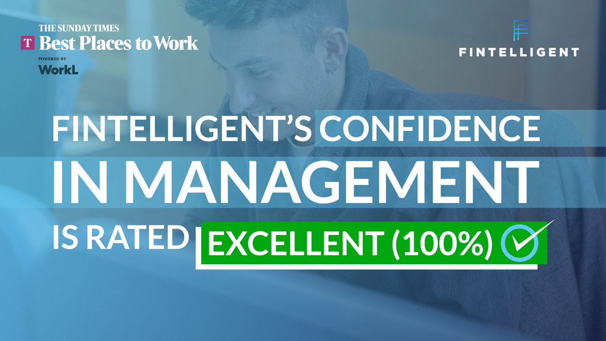 Last year, Fintelligent clinched the prestigious 'Best Places to Work' award from The Times 🏆

This recognition stems from our outstanding satisfaction survey results.

Want to be part of our award-winning team? Submit your CV today! ⬇️
bit.ly/3EMfYax

#BestPlacesToWork