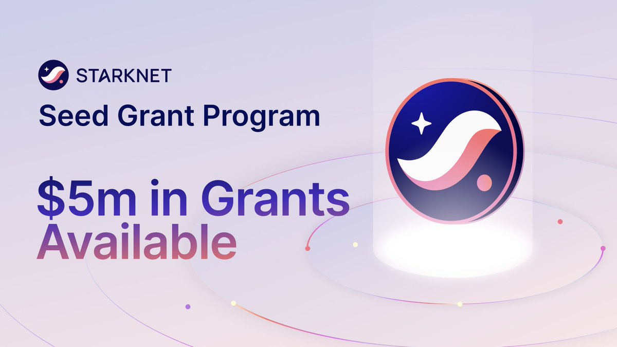 Ready to build the new integrity web together? Apply for a Starknet Seed Grant today 👇