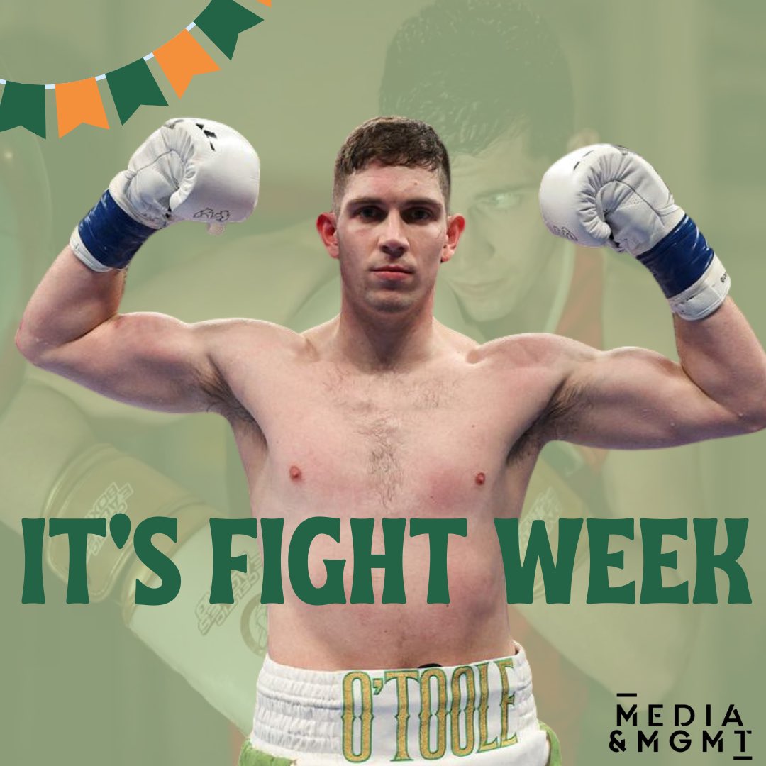 It’s fight week for @ThomasOToole97 🙌

Another big step towards the big nights for Thomas!

#thomasotoole #galway #mediamgmt #mediamgmtgroup #boxing #boxingtraining #boxinglife #boxinggym #boxingday