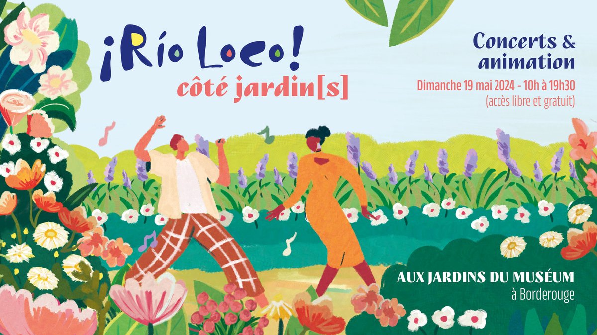Le festival @Rio_Loco s'invite aux Jardins du @museumtoulouse ! Venez fêter l'arrivée du printemps en musique. 🔗 bit.ly/3Bl9NZO