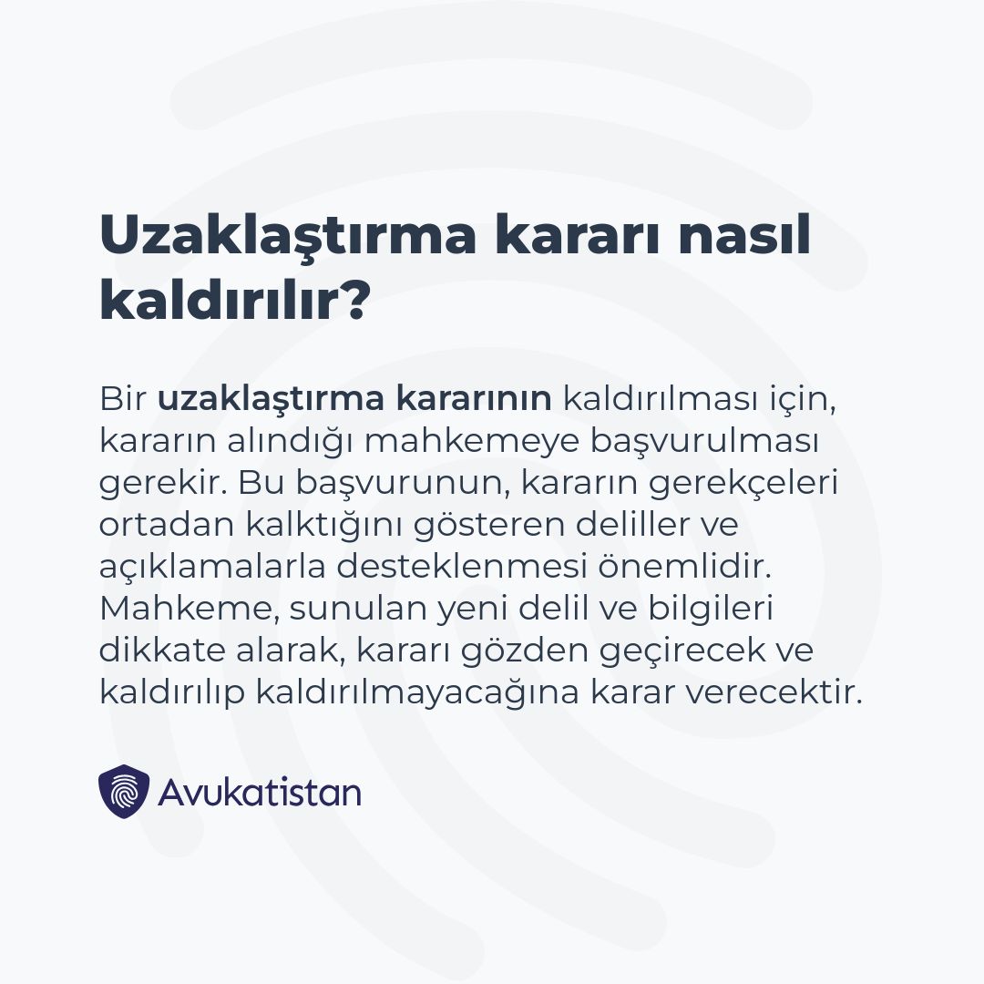 Uzaklaştırma kararı nasıl kaldırılır?

#UzaklaştırmaKararı #Hukuk #AileHukuku #Mahkeme #HukukiSüreç