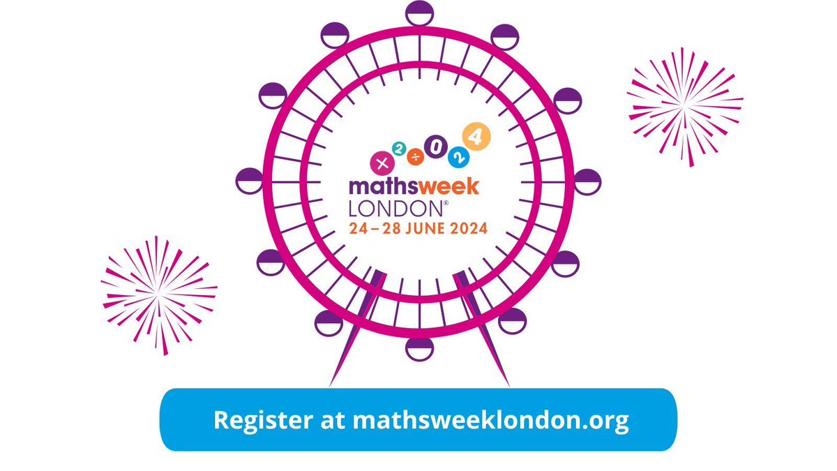 We are supporting @MathsWeekLDN Check out their website for free resources and to register to take part: buff.ly/3Uqdx54