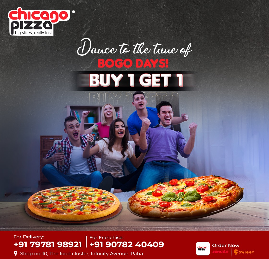 🍕Watch out for BOGO Days at Chicago Pizza!

#pizza #pizzapizza #buy1get1 #offers #chicagopizza