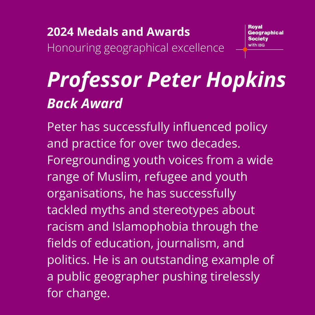 Congratulations to Professor Peter Hopkins (@hopkinspeter1 ) on being awarded the Back Award for sustained and outstanding contributions to policy development through research.