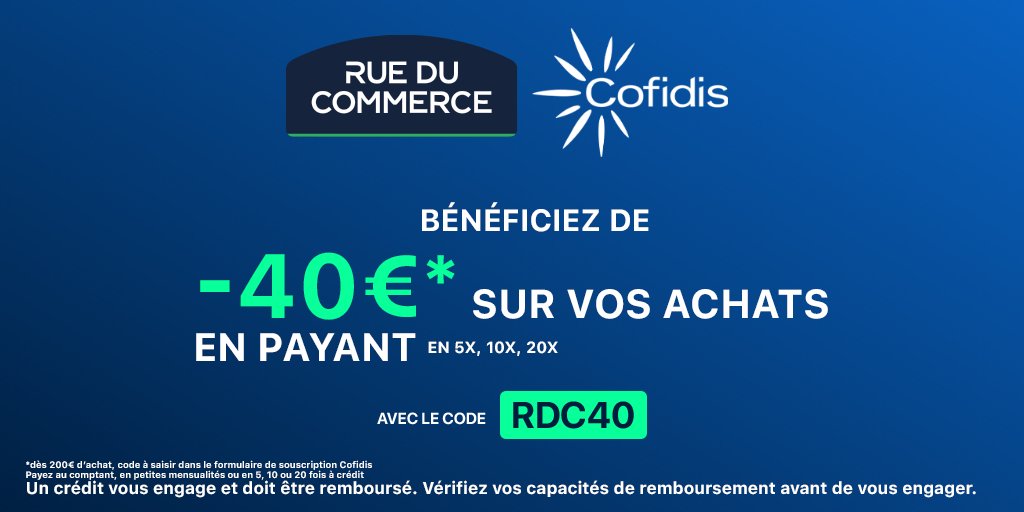 Pour les #FrenchDays 🐔 Bénéficiez de 40€ de remise sur vos achats grâce à Cofidis ! Conditions de l'offre : bit.ly/3UxVjP5 🇫🇷