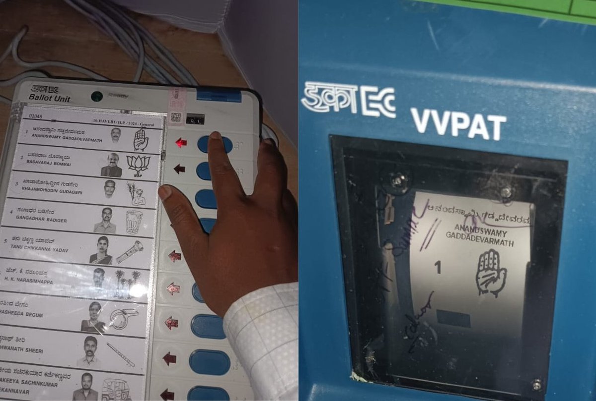 #HAVERI: REPORTS POURING IN FROM ACROSS THE DISTRICTS of Karnataka #LokSabhaElections2024 📌BATTLEGROUND #Haveri— AS PER REPORTS, YOUTHS ARE VOTING FOR THE CONGRESS IN HAVERI; BOMMAI IS FACING TOUGH ELECTIONS.! —VIBES OF HAVERI @BSBommai #KarnatakaPolitics