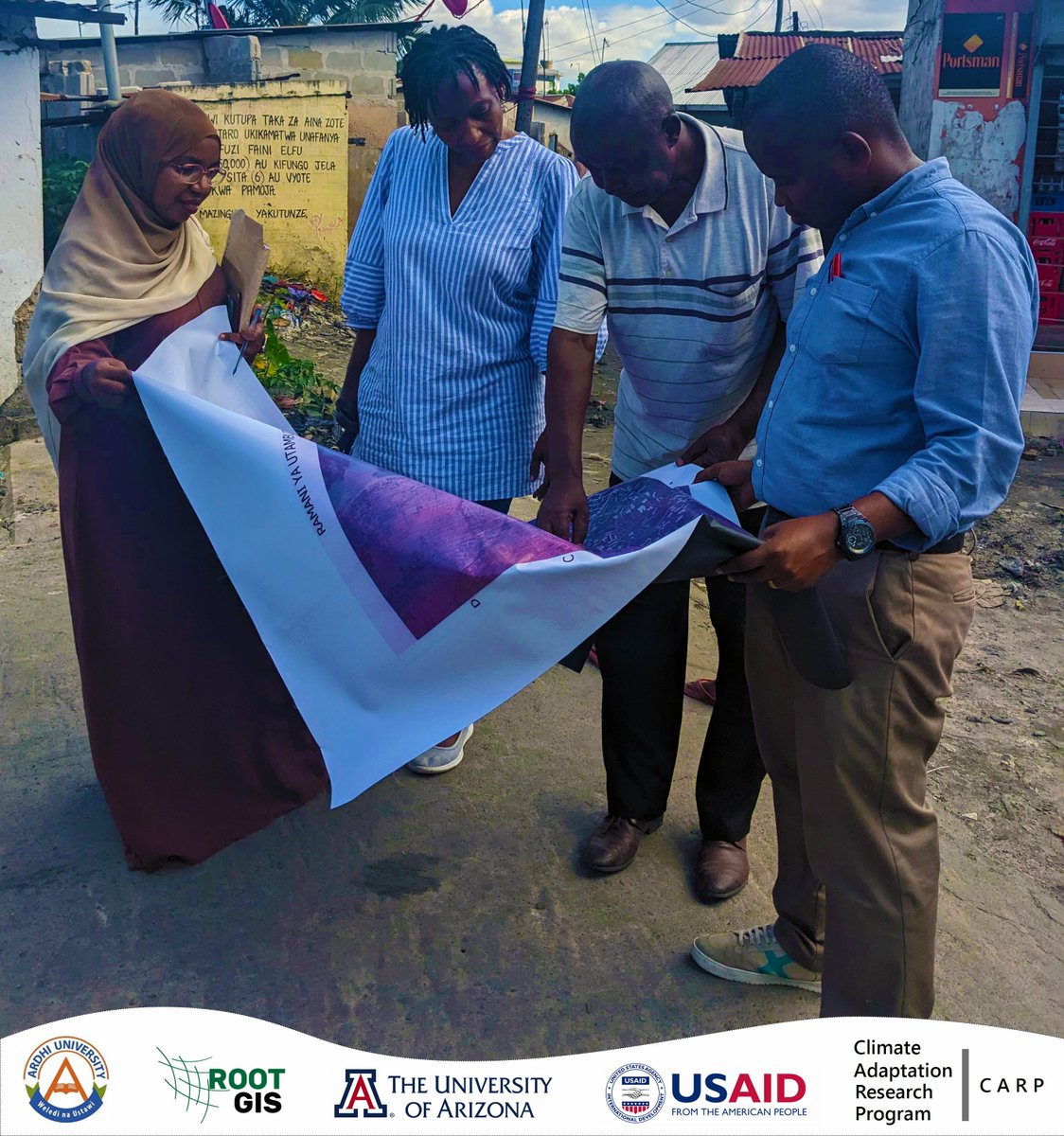 Turning data into action in Dar es Salaam! 📊 Our collaboration with @ASU @USAID, and Ardhi University is transforming flood risk mapping into a user-friendly Web-GIS app. Join us as we make strides towards a safer, more resilient future for all. #DataDriven #CommunityResilience