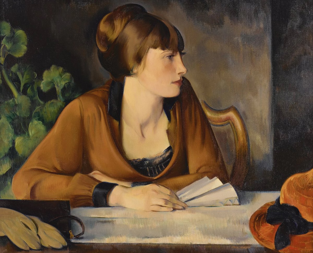 John Theodore Johnson (1902 - 1963) Portrait of Mary Johnson, circa 1927