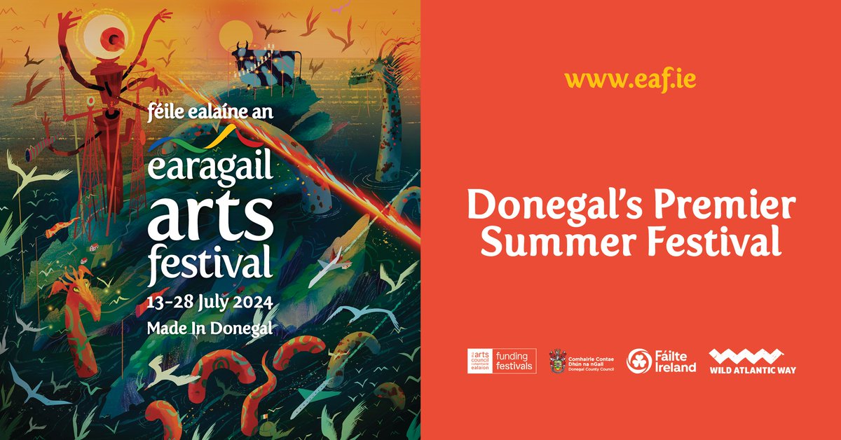🎪🎭ANNOUNCEMENT|🎨🎸We are excited to unveil our full 2024 programme of events, now online! eaf.ie/2024-events/ Help us spread the word! We look forward to seeing you in July! #wildatlanticway @donegalarts