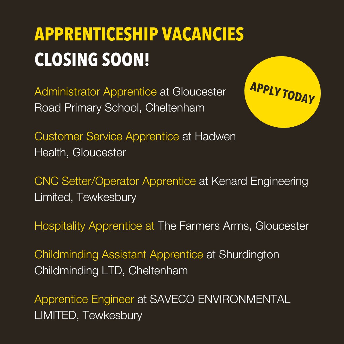 Gloucestershire College tweet media