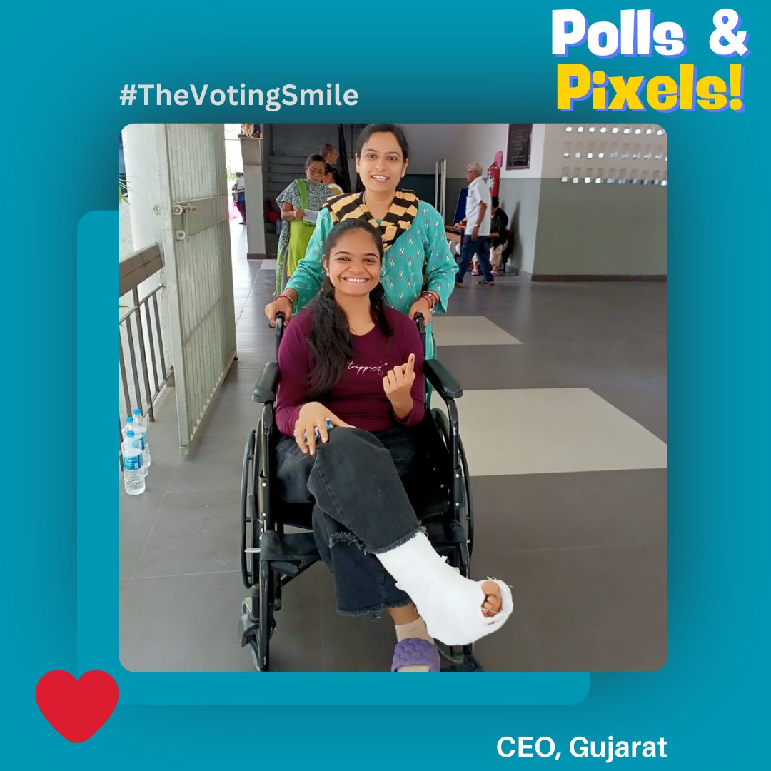 Polls & Pixels The Smile Says it all! #IVoteforSure #MeraVoteDeshkeliye #ChunavKaParv #DeshKaGarv #LokSabhaElection2024