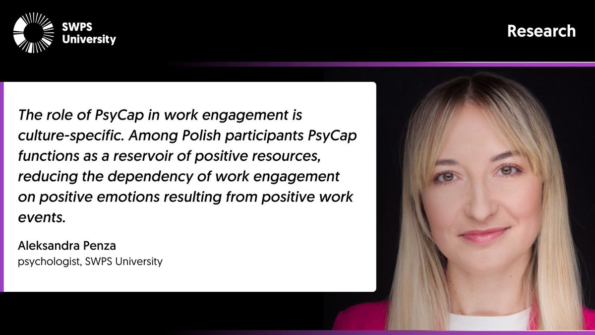 PsyCap is our own bank of positive resources that enables us to get through tough situations. Researchers from #SWPSUniversity investigated the importance of #PsyCap in the context of work engagement. Are the effects of PsyCap nationality-specific? ➡️bit.ly/3UBhOUU