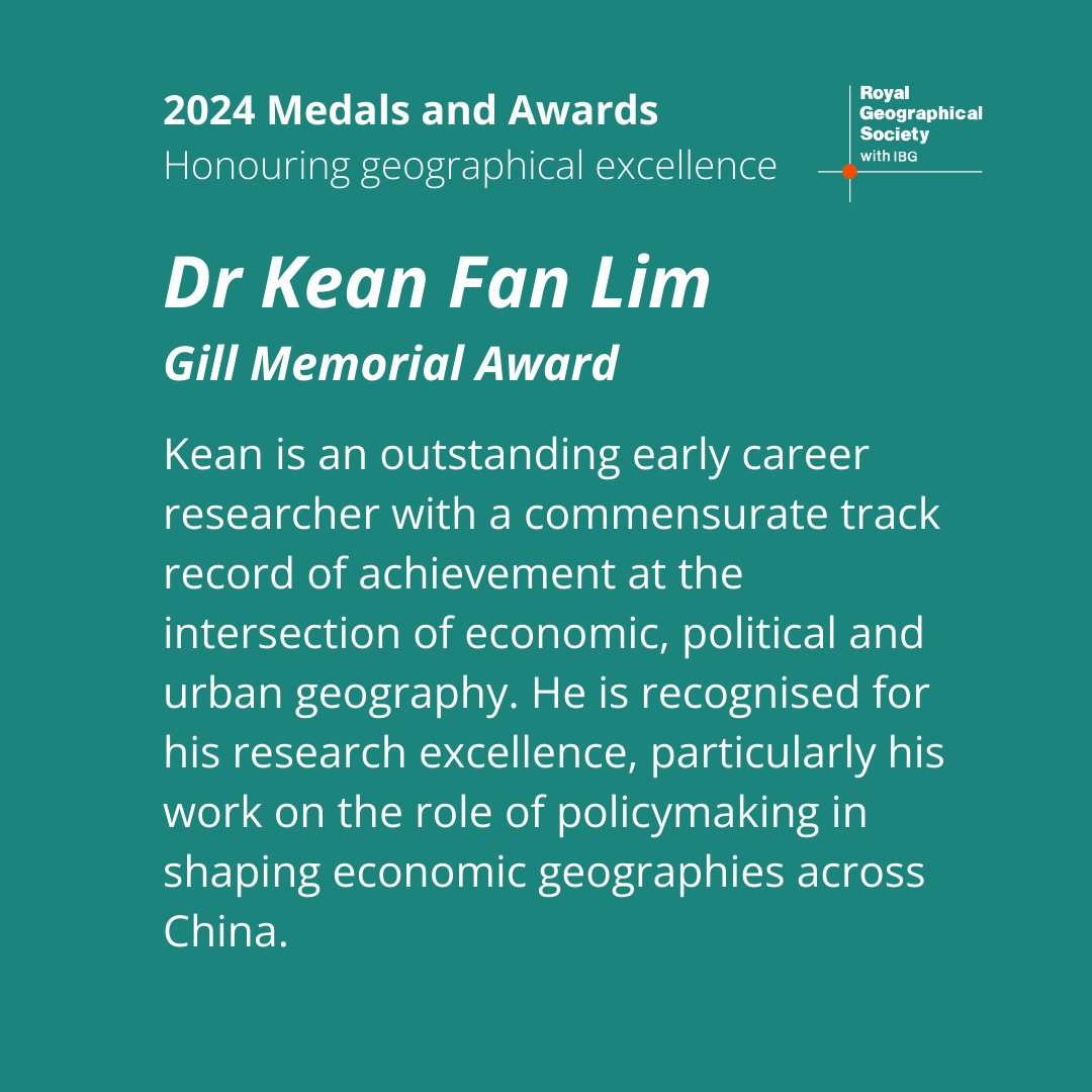 Congratulations to Dr Kean Fan Lim (@keanfanlim) on being awarded the Gill Memorial Award for exceptional early career research with a remarkable track record of achievement.