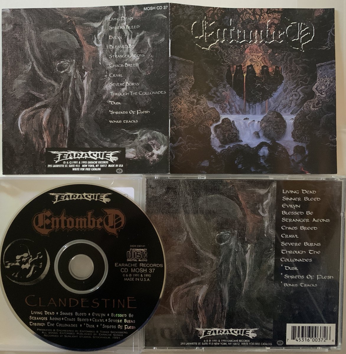 #NowPlaying 🤘ENTOMBED🤟
💀Clandestine💀 #deathmetal 
#heavymetal #music #metal 
@EaracheRecords @TheEntombed 

entombedband.bandcamp.com/album/clandest…