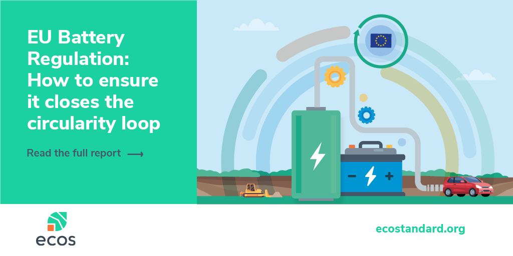 ECOS_Standard's tweet image. Batteries enhance our transition to a low-carbon economy

🔋The revised EU Battery Regulation aims to build a circular economy for batteries, which must be sustainable &amp;amp; safe – including in electric vehicles #EVs 🚗

How can this law close the circularity loop?

👀New report🧵
