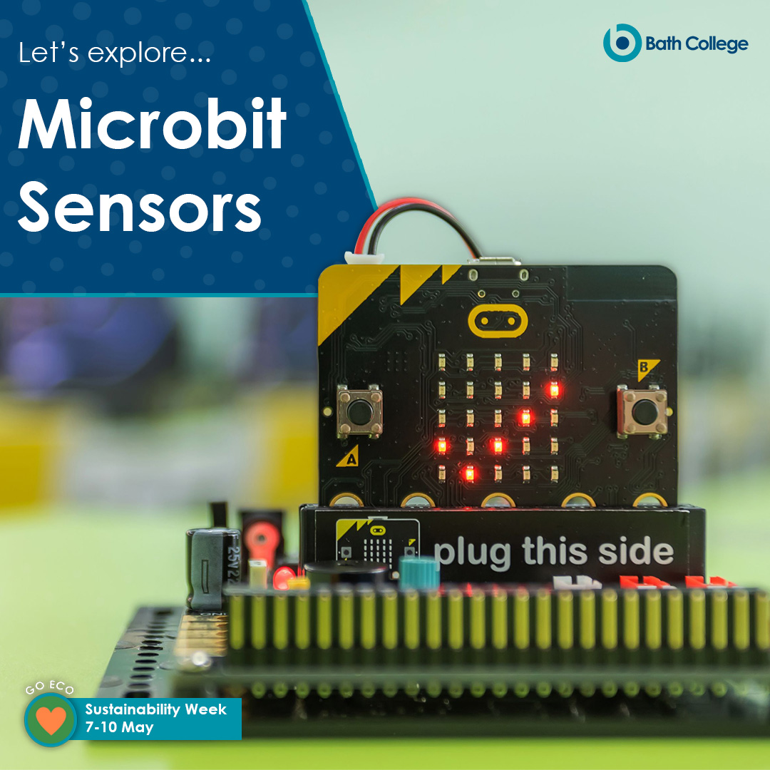 💡 Microbit sensors can detect light, sound and temperature changes.
 
🍃 Students will analyse energy usage data.

🌳 We can discover new methods to achieve our net zero pledge!

#sustainability #bath #bathcollege #eco #sustainabilityweek #netzero #microbit #microbitsensors