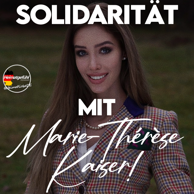 Volle Solidarität mit Marie-Thérèse Kaiser! 🤝🇩🇪