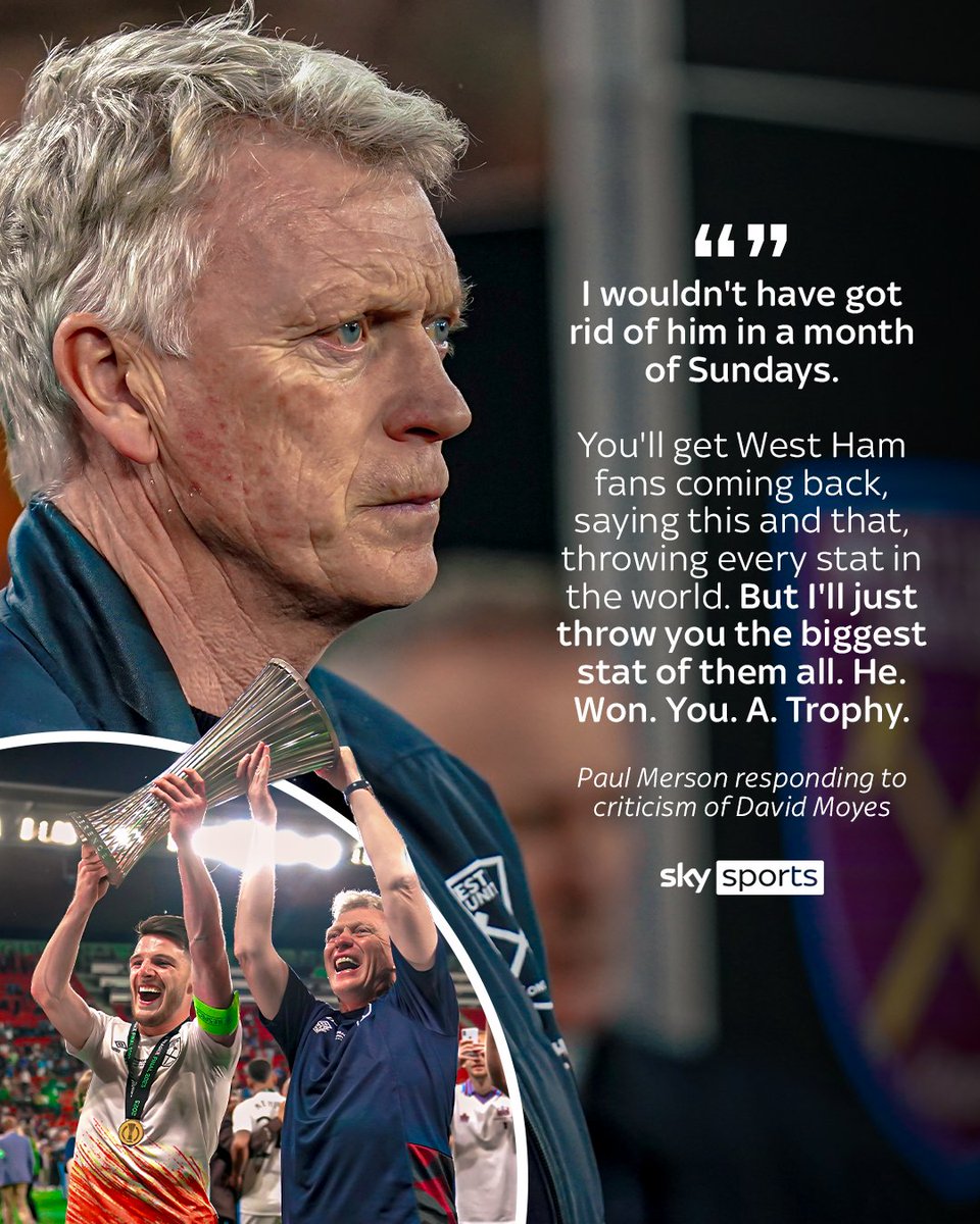 'He. Won. You. A. Trophy.' 😬

Paul Merson responds to criticism of David Moyes leaving West Ham ⚔