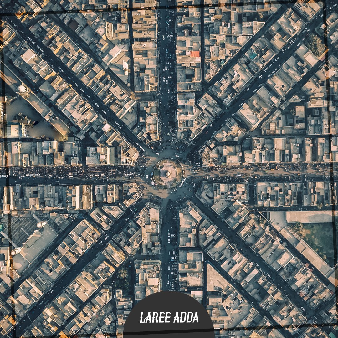 This drone shot showcases the Faisalabad Clock Tower (Ghanta Ghar), built in 1903. These towers served not just as timekeepers, but also as central meeting points and community hubs. Order Now! +1 201-435-4900 287 Grove St, Jersey City, NJ 07302 lareeadda.com