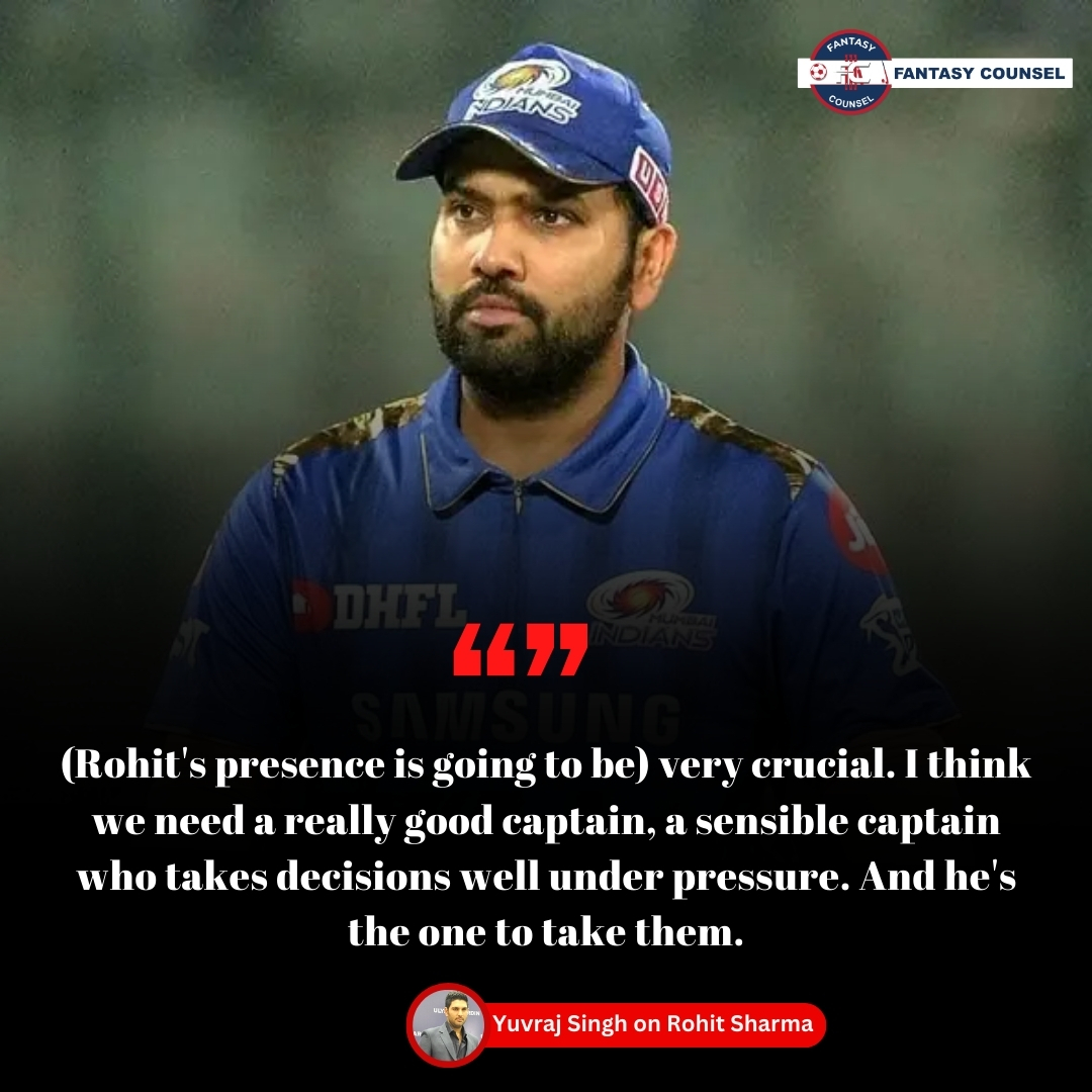 A huge praise by Yuvraj Singh for Rohit Sharma ahead of the T20I World Cup 🏆🔥

.
.
.
.
.

#Cricket #T20WC #India #RohitSharma #YuvrajSingh #ICC #fantasycounsel