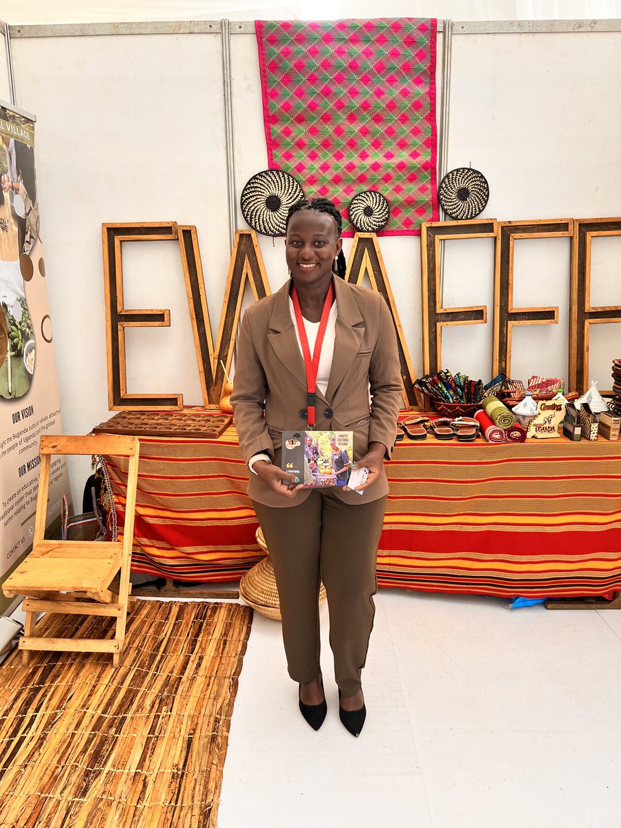 Craft selling ⁦@EwaffeVillage⁩ stall in Munyonyo Expo at the EU Business conference