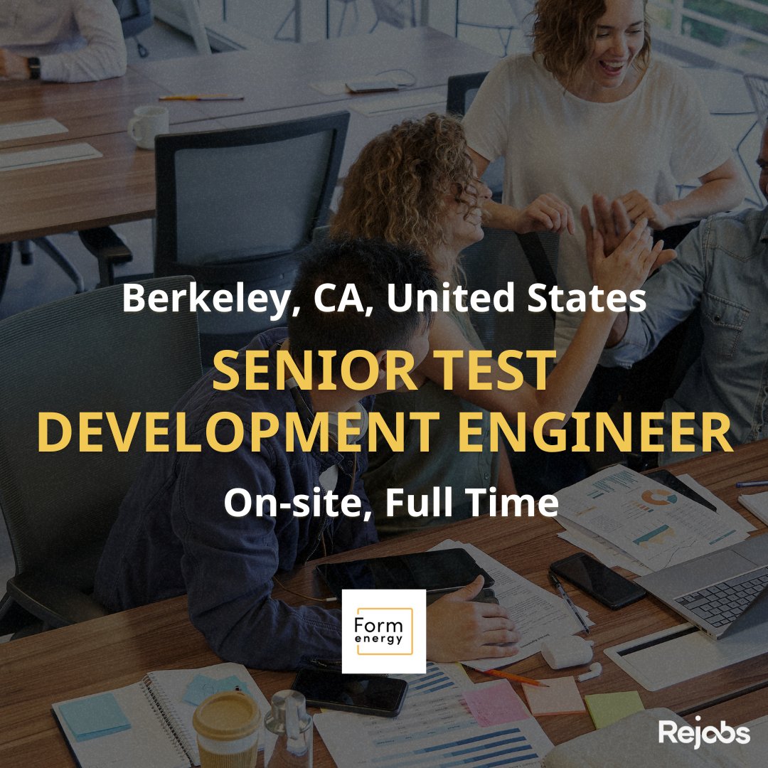 🌟 @FormEnergyInc is seeking a Senior Test Development Engineer to help pioneer groundbreaking energy storage technology. As part of our diverse and inclusive team in Berkeley, CA, you'll design and implement test strategies ensuring reliability and performance. Ready to make…