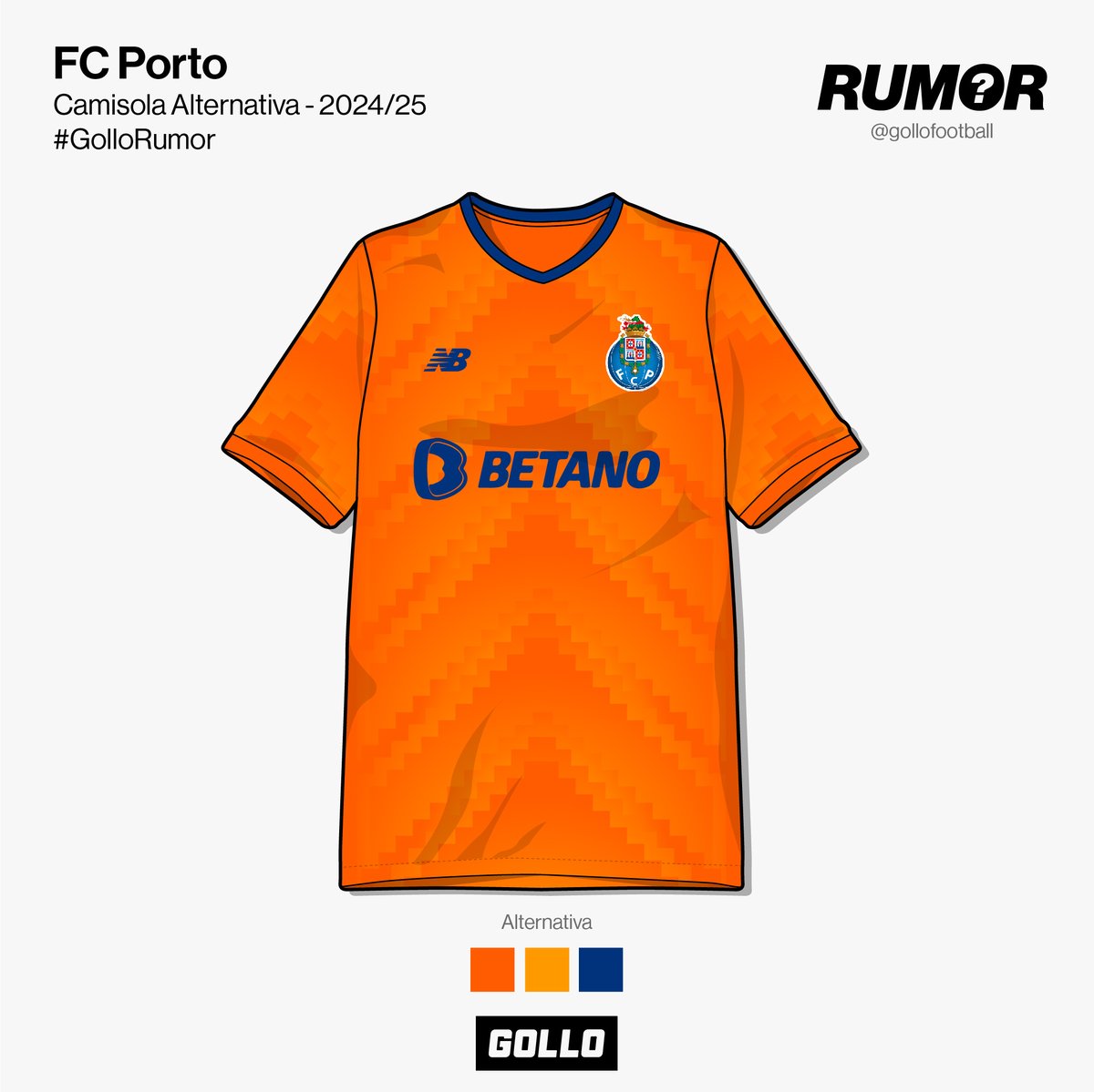 Saíram cá para fora algumas informações sobre o novo equipamento alternativo do FC Porto. 🔵🟠 A camisola traz o laranja de volta aos equipamentos alternativos. A cor é aplicada num grafismo que nos faz lembrar os equipamentos dos anos 80 e 90. O que achas do novo equipamento…
