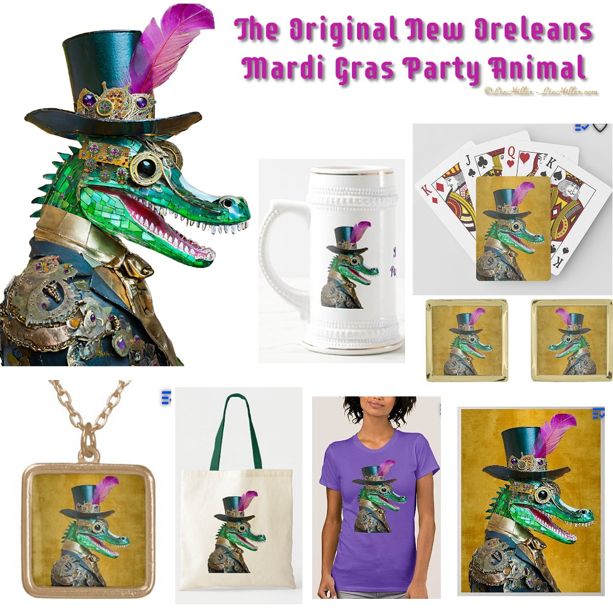 ✨🃏🎭🎉⚜👑⚜🎉🎭🃏✨
It's The Original New Orleans Party Animal
zazzle.com/collections/11…

#Alligator #PartyAnimal #MardiGras #homedecor #giftideas #MardiGras2025 #partysupplies #MardiGrasParty #MardiGraCrew #NOLA #beerstein #barware #tshirts #cufflinks #necklace #totebag #puzzle