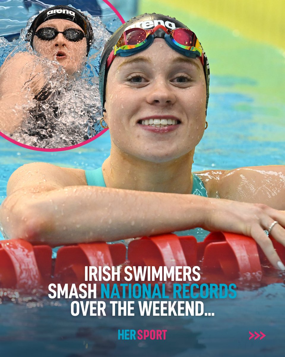 🔥 Things are heating up in the pool 🏊‍♀️ ☘️ From medley to backstroke to freestyle, Irish swimmers are clocking up the national records. Unbelievable 👏 Check out our recap of those that were broken over the weekend right here. #swimming #womeninsport (🧵 🪡 1/4)
