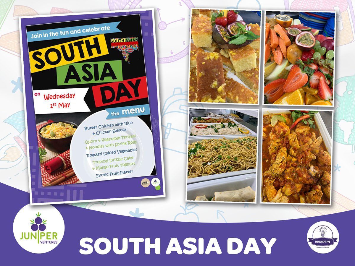🌟✨ Our South Asia Day lunch at @SandringhamE7 was a hit! From spicy Roasted Spiced Veggies to creamy Butter Chicken with Rice, every dish was a winner! And those Spring Rolls? Crispy perfection! It was a delicious success! 🙌 #SandringhamPrimary #SouthAsiaDay 🍽️🌟