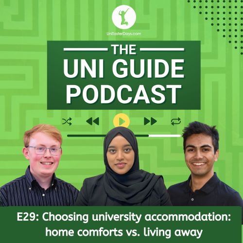 Exciting news! Episode 29 of the Uni Guide Podcast is out now, and we're diving into all things #university #accommodation! This episode is packed with awesome tips to help you make the best decisions. Available now on all major platforms! #UTDIAG