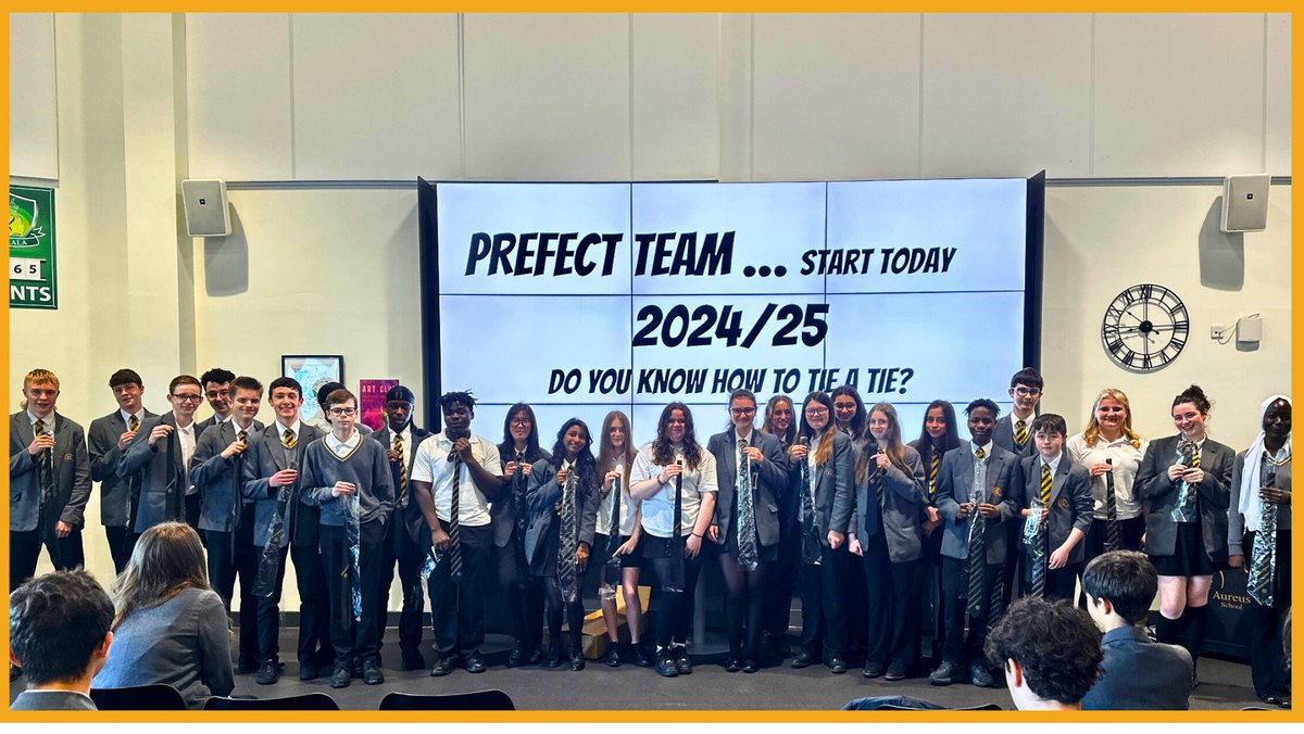Introducing our new Prefects of 2024-25, who collected their ties this morning in assembly! You are going to a fantastic job - well done & congratulations!