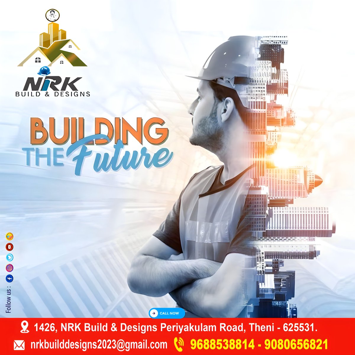 📷NRK BUILD & DESIGNS
📷1426,NRK Build 7 Designs Periyakulam Road , Theni
📷nrkbuilddesigns2023@gmail.com
📷Cell No : 9688538814 | 9080656821
#Nrkbuildanddesign #DTCPWorks #eDCRWork#2DPlan#TotalStationSurvey#3dplan#Elevation#InteriorDesign#Contracting#Consulting#Supervising