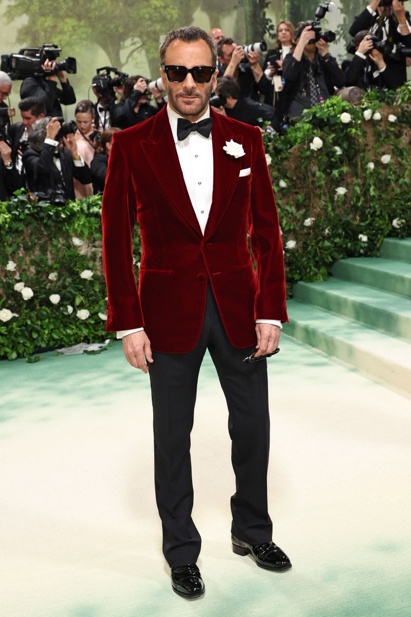 Tom Ford wearing Saint Laurent Met Gala 2024 #YSL #YvesSaintLaurent #SaintLaurent #TomFord