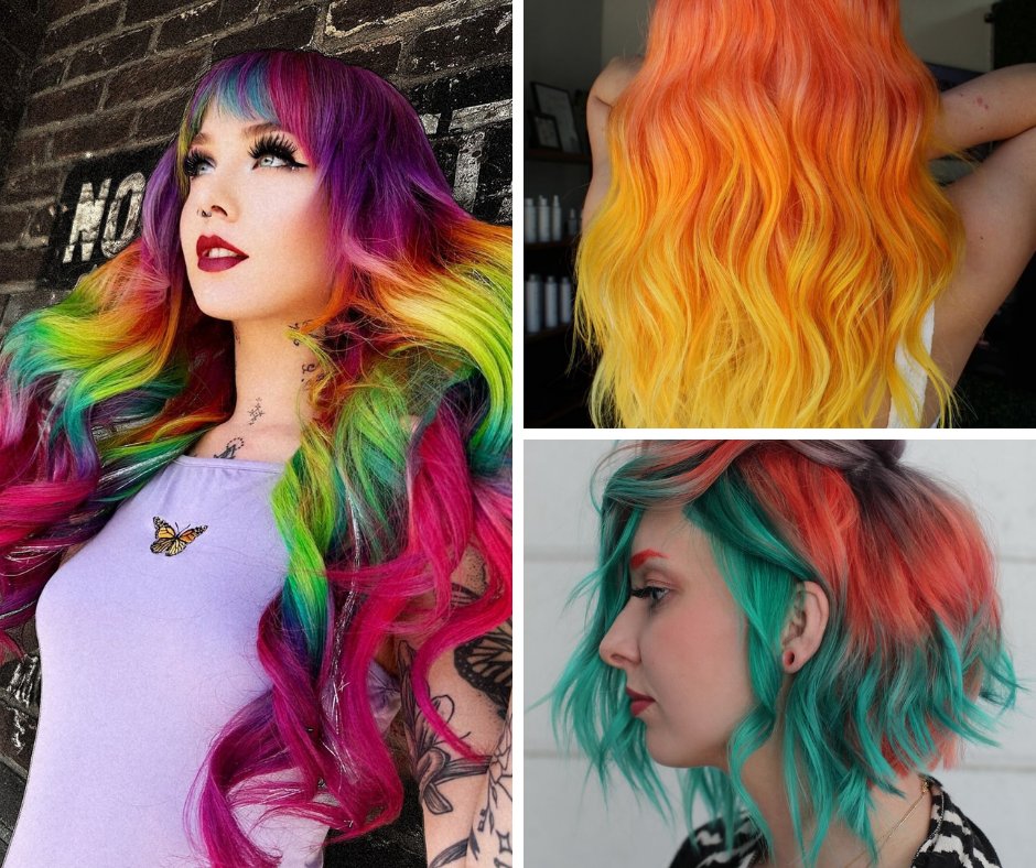 Stunning colorful hair ideas😍
#ColorfulHairGoals #vibranthairinspo #rainbowlocks #boldhairideas #ColorCraze #haircolorinspiration #colorfulhairtrends #dyedhair #ColorPop #hairdyedreams