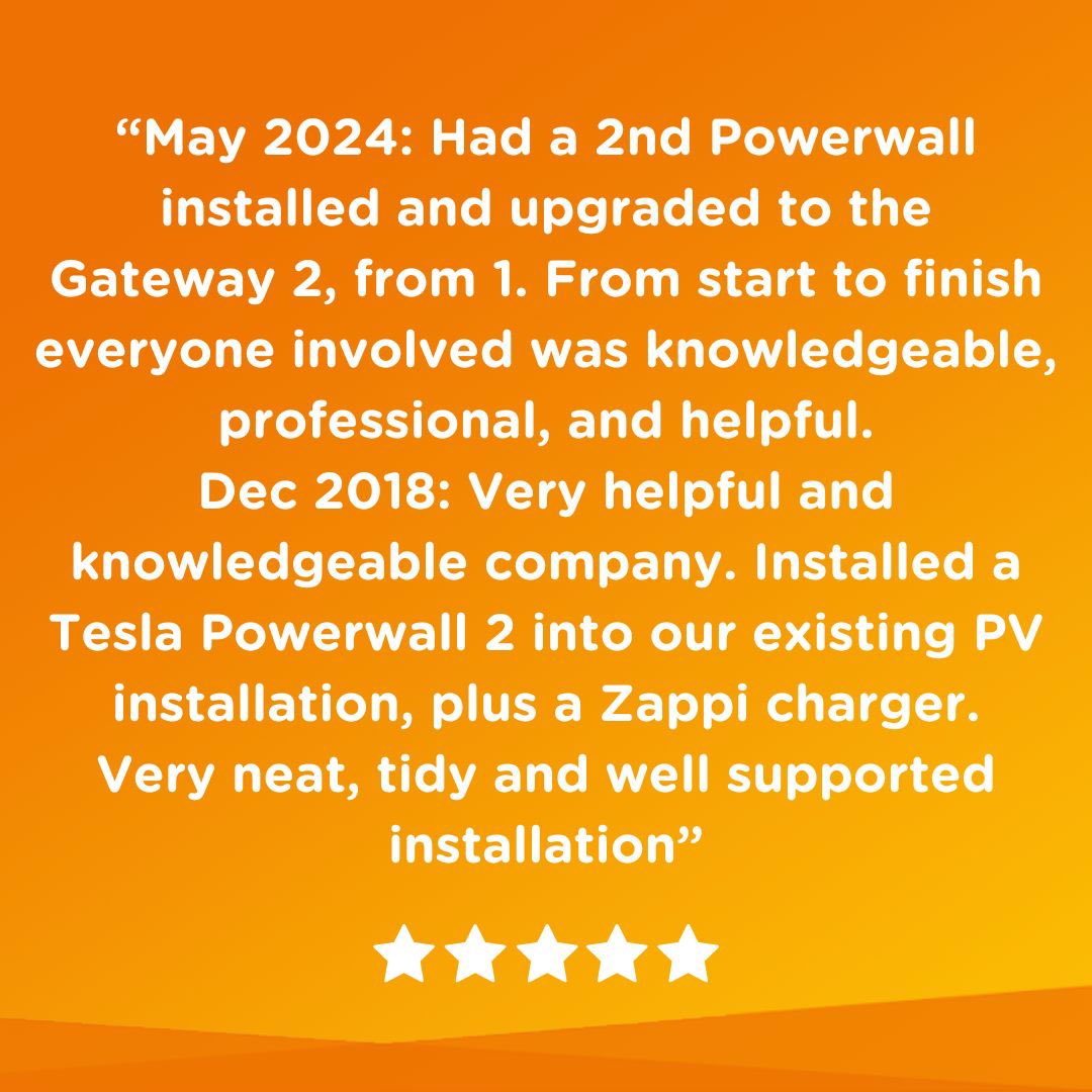 John wanted to add another #Powerwall to his existing set up. He called on us, once again, to get the job done & left this review on Trustpilot. If you have #batterystorage & are looking to add another, retrofit batteries are now VAT free. More here ➡️ jojusolar.co.uk/solar-power-ne…