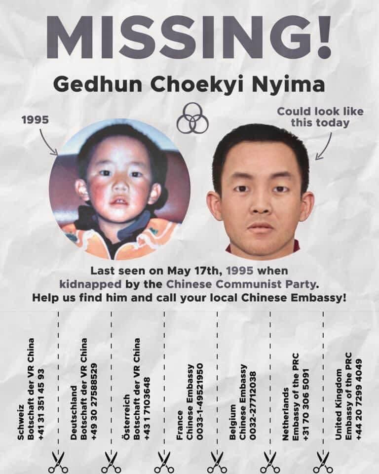 UGyalpo_Tibet's tweet image. Gedun Choekyi Nyima is the youngest political prisoner in the world. He was abducted at the age of six back in 1995 after being recognized the 11th Panchen Lama by CCP police. His entire family was arrested too.
