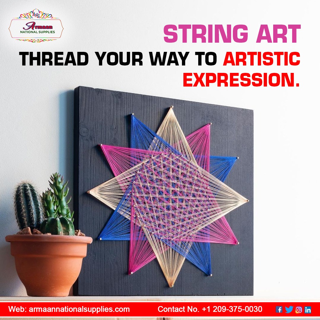 String Art: Thread your way to artistic expression.

#stringart #artoftheday #artwork #WallArt #interiordecor